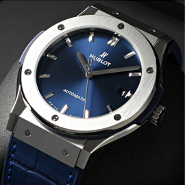 楽しい買い物 HUBLOT ウブロ スーパーコピー時計 クラシック フュージョン チタニウム ブルー 511.NX.7170.LR Cal.HUB1112搭載 ブルー
